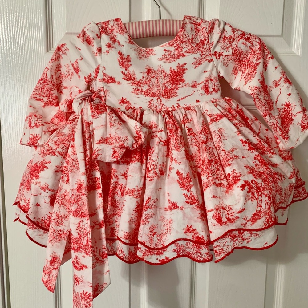 The Paper Doll Red China Dress with bloomers size 3